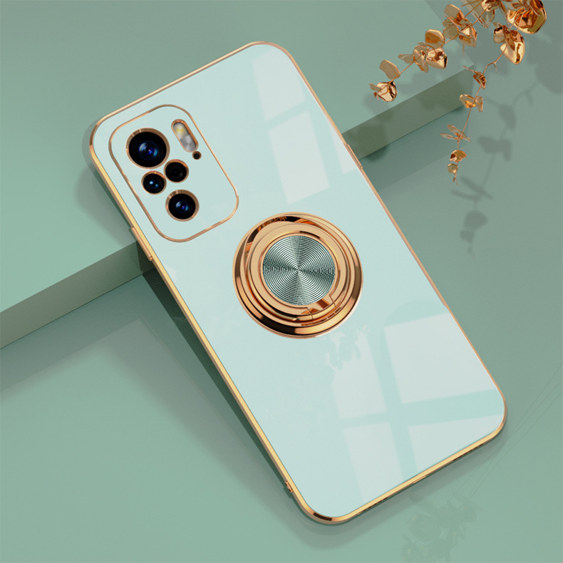 Phone Case for Xiaomi Mi 11T Pro 10T Pro Mi 10 Pro Mi 11 Lite 11 Pro Ultra Redmi Note 10S 10 Pro Note 11 Pro Poco F3 Poco X3 GT K30 K40 Pro Electroplating TPU Case with Roating Ring Stand