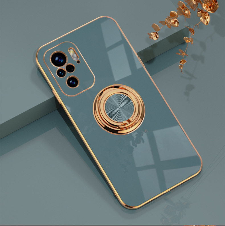 Phone Case for Xiaomi Mi 11T Pro 10T Pro Mi 10 Pro Mi 11 Lite 11 Pro Ultra Redmi Note 10S 10 Pro Note 11 Pro Poco F3 Poco X3 GT K30 K40 Pro Electroplating TPU Case with Roating Ring Stand