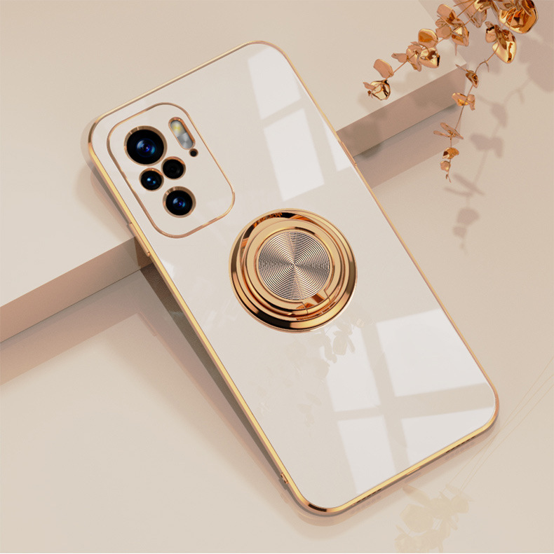 Phone Case for Xiaomi Mi 11T Pro 10T Pro Mi 10 Pro Mi 11 Lite 11 Pro Ultra Redmi Note 10S 10 Pro Note 11 Pro Poco F3 Poco X3 GT K30 K40 Pro Electroplating TPU Case with Roating Ring Stand