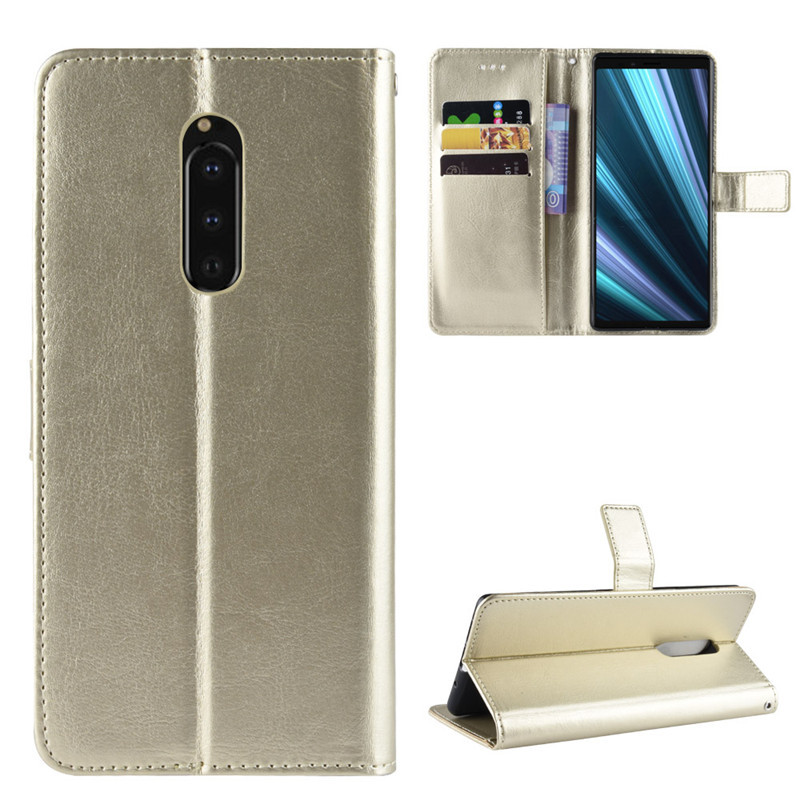 Flip Cover for Sony Xperia 1 5 10 II III Wallet Leather Phone Case Shockproof Durable Retro Case