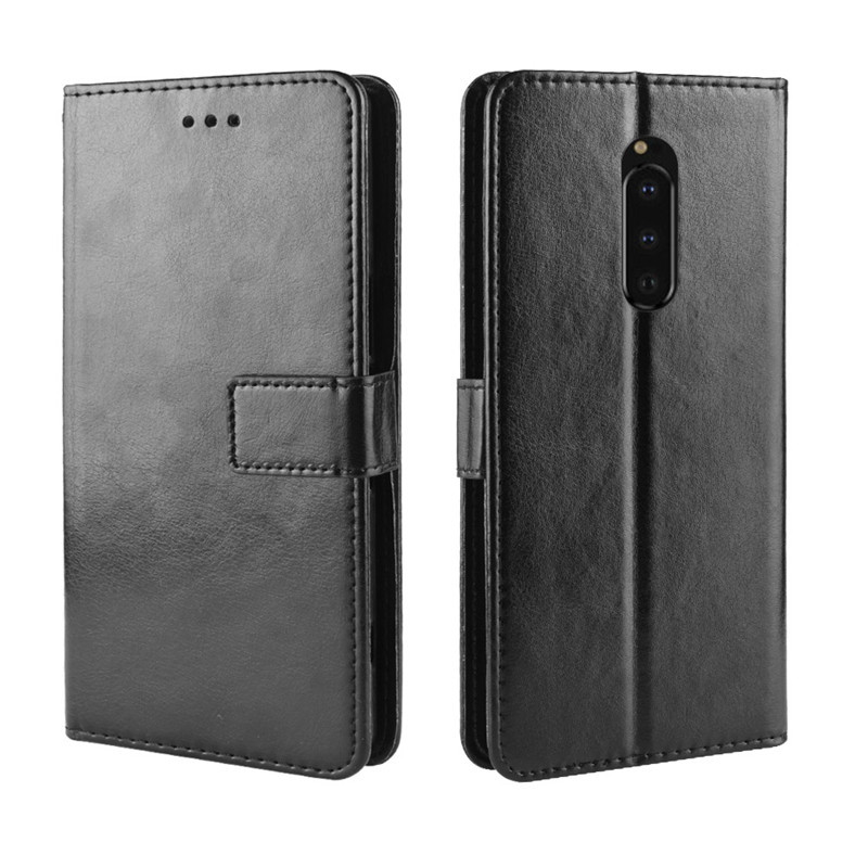 Flip Cover for Sony Xperia 1 5 10 II III Wallet Leather Phone Case Shockproof Durable Retro Case