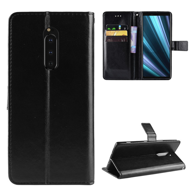 Flip Cover for Sony Xperia 1 5 10 II III Wallet Leather Phone Case Shockproof Durable Retro Case