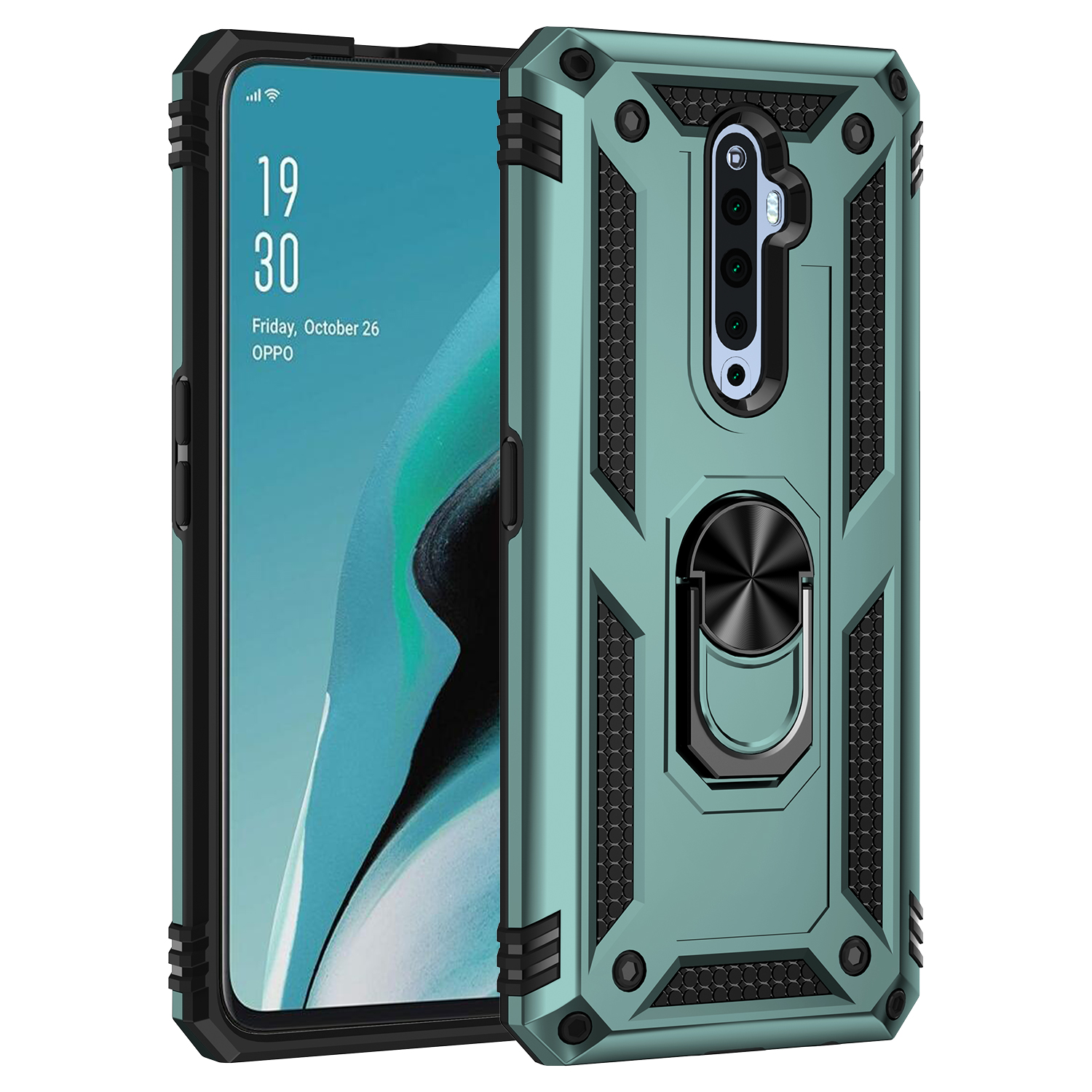 Oppo Reno 2Z / Reno 2F Case,Phone Case for Oppo Reno 2 Z / Reno 2 F [Drop-protection] with Car Magnetic Ring Holder