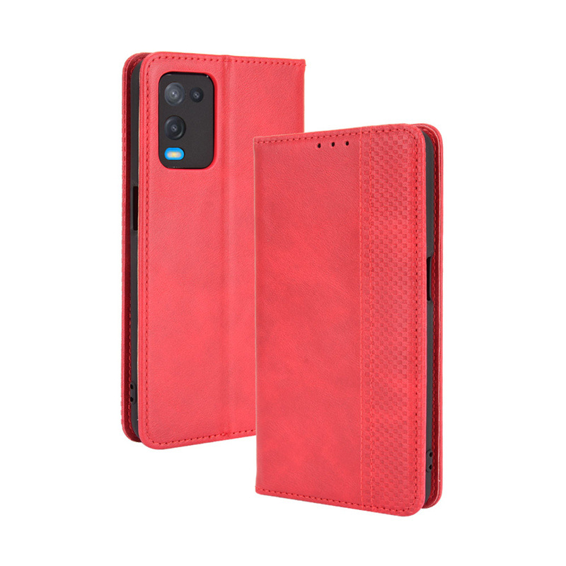 Flip Cover for A74 4G/F19 4G A54 5G Realme 8 Pro A94 Reno5 Z/F19 Pro+ A93 Reno5 6 6z Pro Reno5 F/Reno5 Lite A15/A15S A73 2020/F17 A53S/A33 A52/OPPO A92 Wallet Leather Phone Case Shockproof Durable Ret