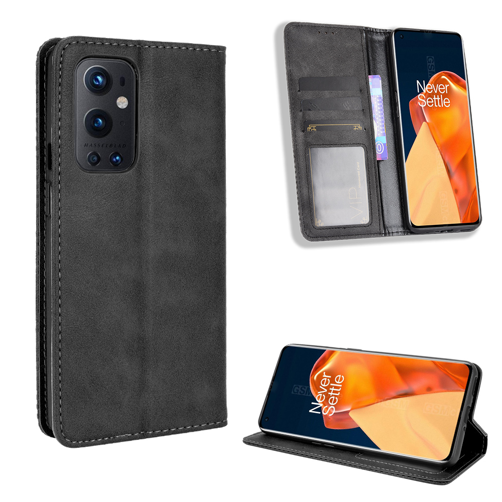 Flip Cover for OnePlus 9 7 8 6 7T Pro 8T 5T 6T 9RT 9R Nord N20 N200 N10 N100 CE 5G Wallet Leather Phone Case Shockproof Durable Retro Case