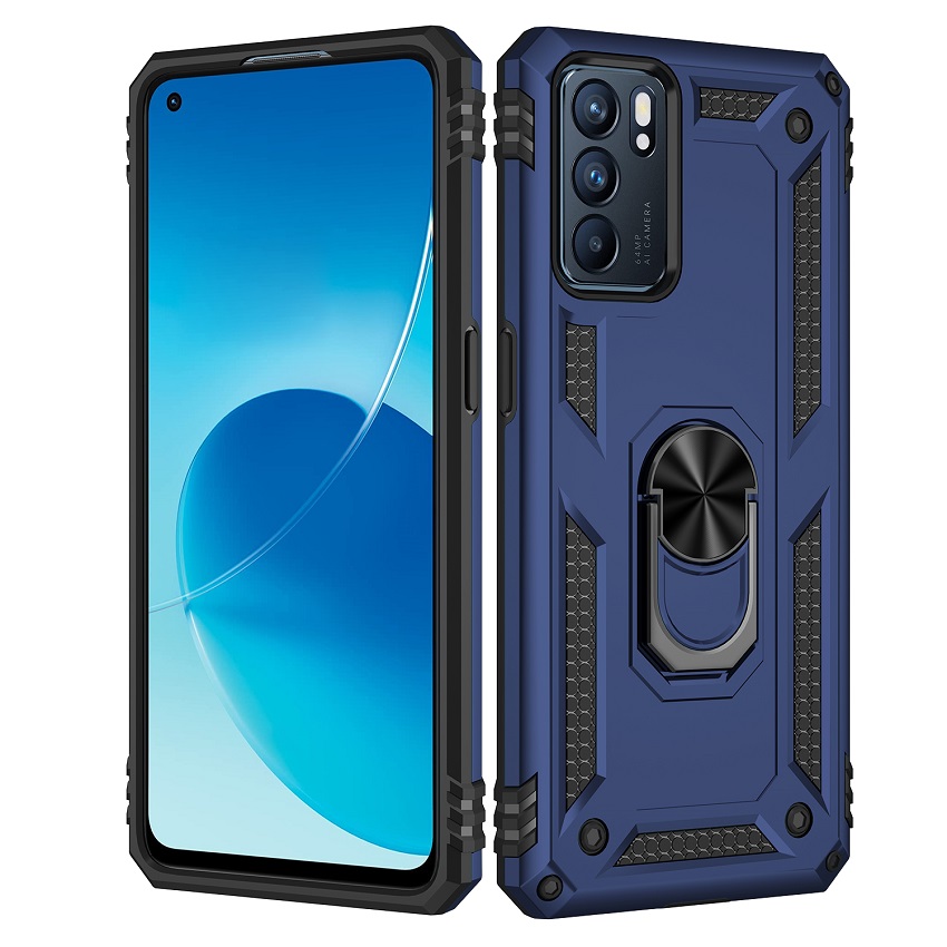 OPPO Reno6 5G / Reno 6 5G Case,Phone Case for OPPO Reno6 5G / Reno 6 5G [Drop-protection] with Car Magnetic Ring Holder