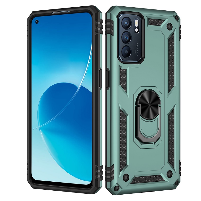 OPPO Reno6 5G / Reno 6 5G Case,Phone Case for OPPO Reno6 5G / Reno 6 5G [Drop-protection] with Car Magnetic Ring Holder