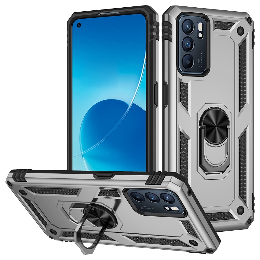OPPO Reno6 5G / Reno 6 5G Case,Phone Case for OPPO Reno6 5G / Reno 6 5G [Drop-protection] with Car Magnetic Ring Holder