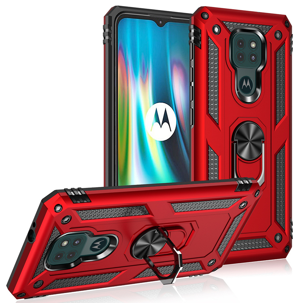 Motorola Moto G9 Play G9 Power G9 Plus G10 G20 G30 Phone Case [Drop-protection] with Car Magnetic Ring Holder