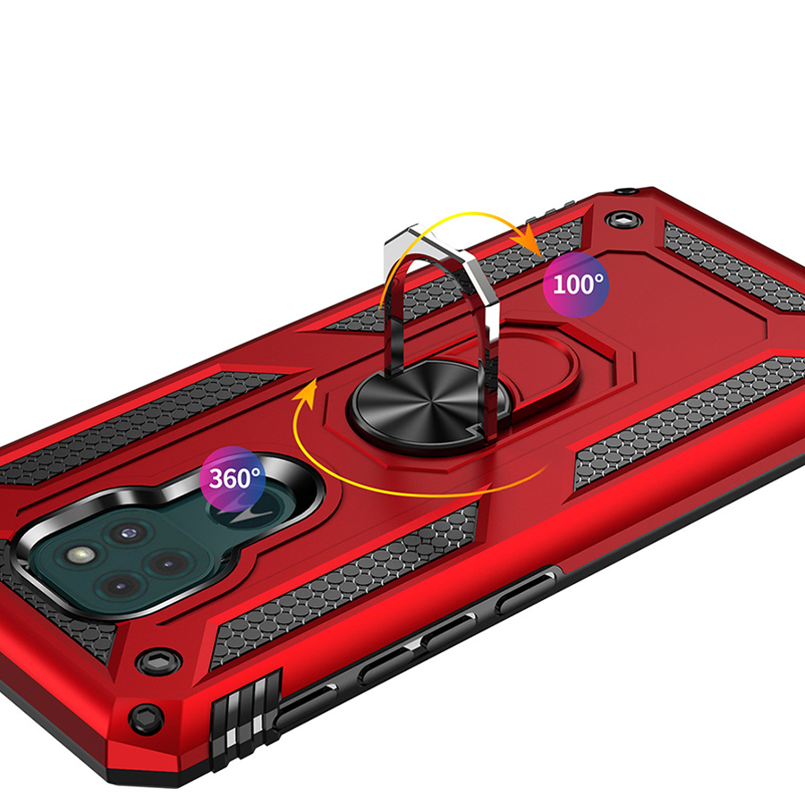Motorola Moto G9 Play G9 Power G9 Plus G10 G20 G30 Phone Case [Drop-protection] with Car Magnetic Ring Holder