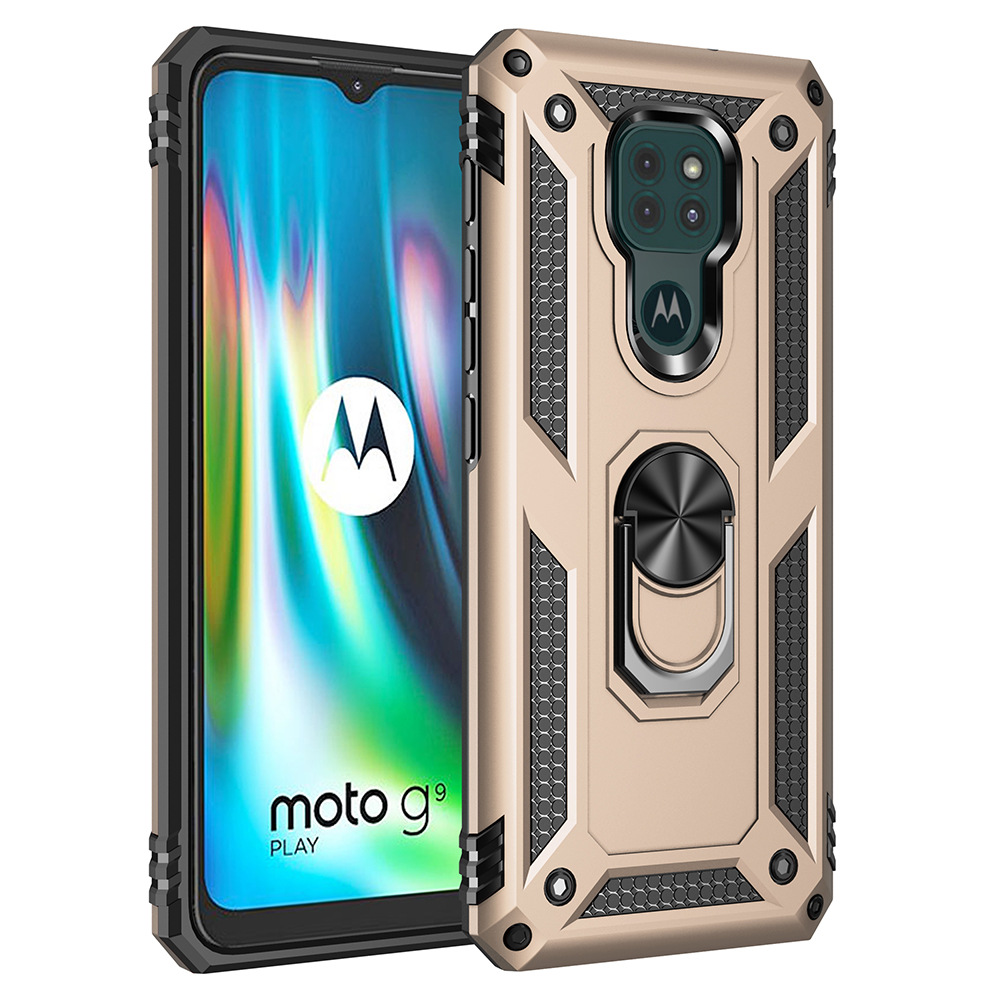 Motorola Moto G9 Play G9 Power G9 Plus G10 G20 G30 Phone Case [Drop-protection] with Car Magnetic Ring Holder