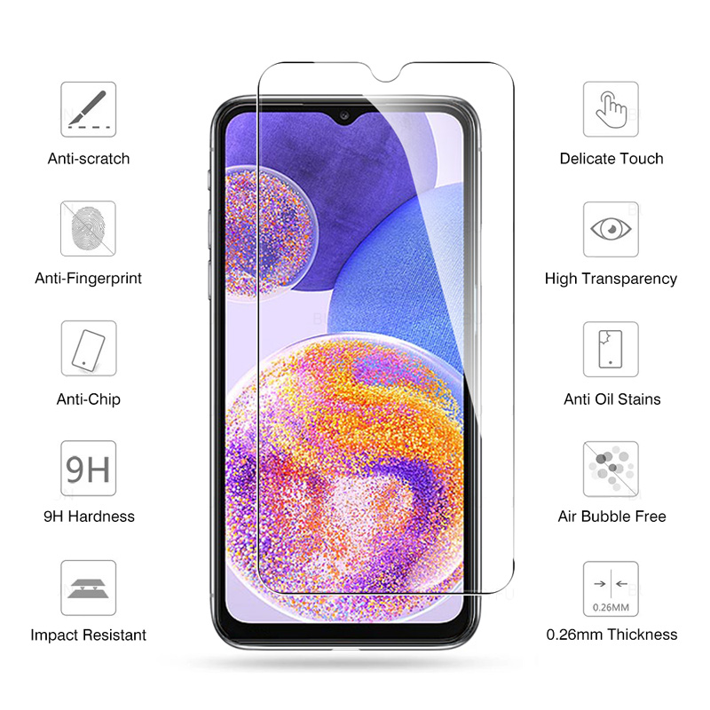 [3-PACK] Samsung Galaxy A13 A23 A33 [HD Clear] [Tempered Glass] Screen Protector FOR Samsung Galaxy A13 4G,Samsung Galaxy A23,Samsung Galaxy A33 5G