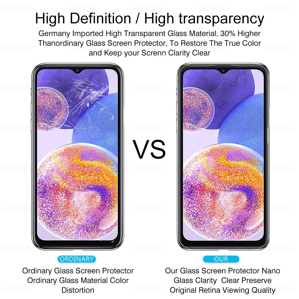 [3-PACK] Samsung Galaxy A13 A23 A33 [HD Clear] [Tempered Glass] Screen Protector FOR Samsung Galaxy A13 4G,Samsung Galaxy A23,Samsung Galaxy A33 5G
