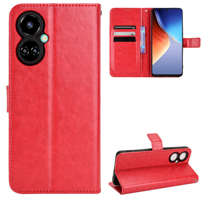 Flip Cover for Tecno Camon 19,Tecno Camon 19 Pro Wallet Leather Phone Case Shockproof Durable Retro Case