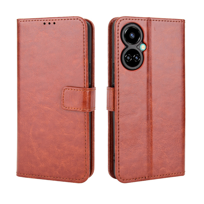 Flip Cover for Tecno Camon 19,Tecno Camon 19 Pro Wallet Leather Phone Case Shockproof Durable Retro Case