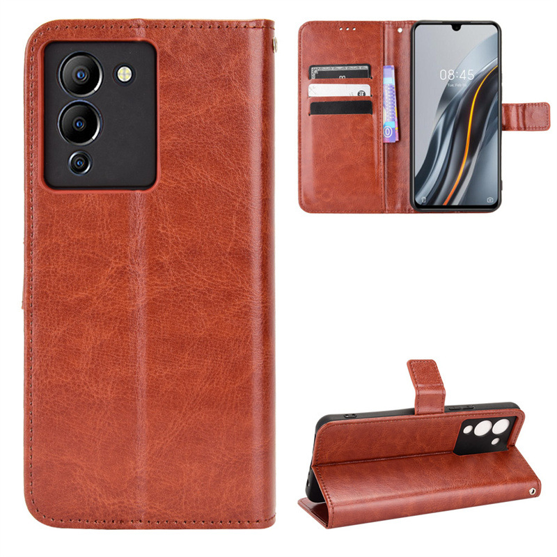 Flip Cover for Infinix Note 12 G96 6.7'',Infinix Note 12 Turbo Wallet Leather Phone Case Shockproof Durable Retro Case