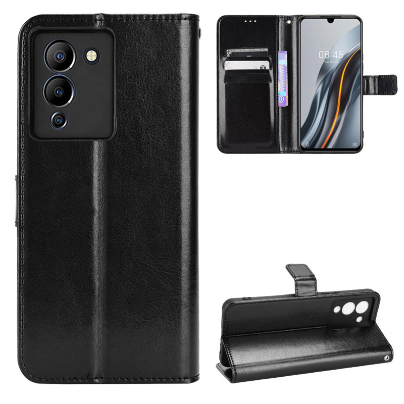 Flip Cover for Infinix Note 12 G96 6.7'',Infinix Note 12 Turbo Wallet Leather Phone Case Shockproof Durable Retro Case