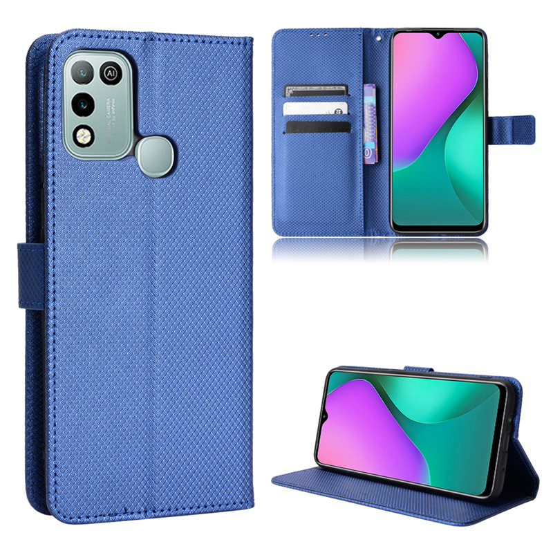 Wallet Flip Cover for Infinix Hot 10 Play Smart 5 Zero 8 Hot 11 11s Note 8i Hot 10s Note 10 11 Pro Leather PU Phone Case Shockproof Durable Retro Case