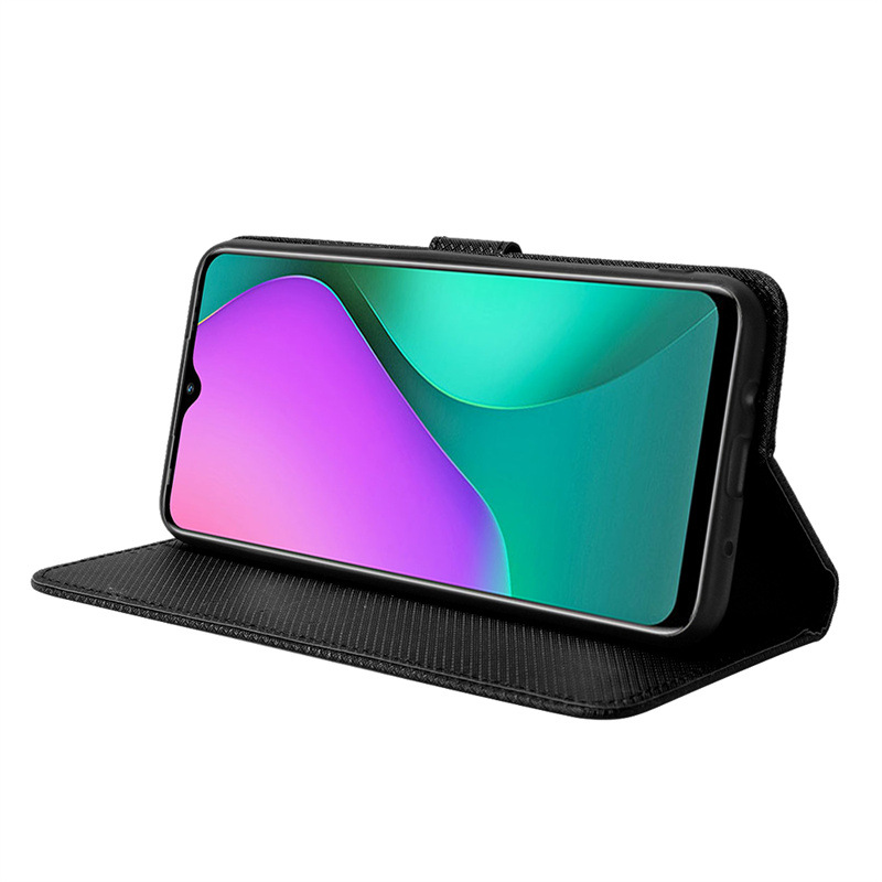 Wallet Flip Cover for Infinix Hot 10 Play Smart 5 Zero 8 Hot 11 11s Note 8i Hot 10s Note 10 11 Pro Leather PU Phone Case Shockproof Durable Retro Case