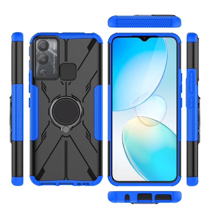 Phone Case for Infinix Hot 12i [Drop-protection] with Car Magnetic Ring Holder