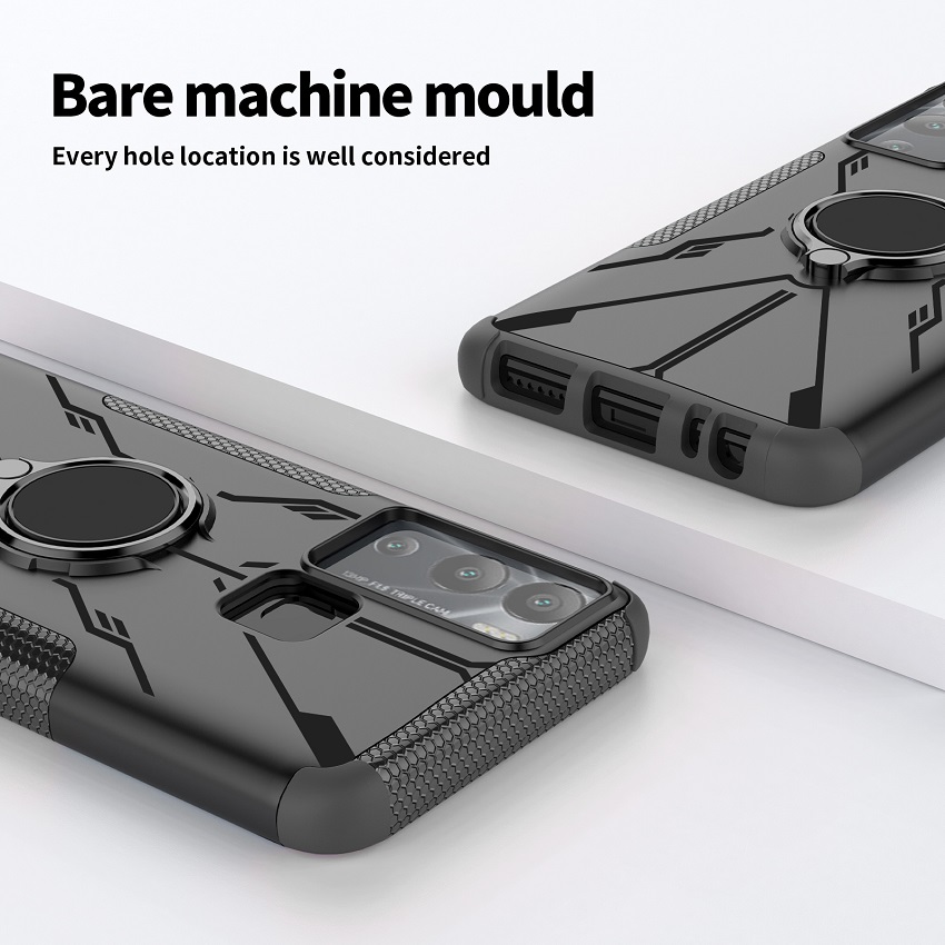 Phone Case for Infinix Hot 12i [Drop-protection] with Car Magnetic Ring Holder