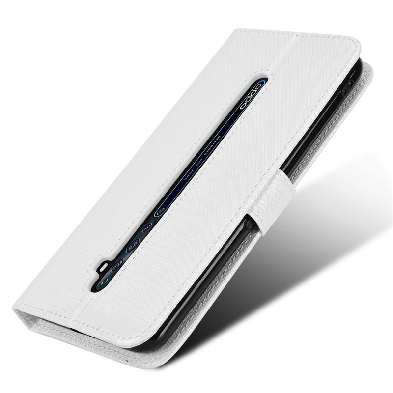 Wallet Flip Cover for OPPO Reno 2Z/Reno 2F Leather PU Phone Case Shockproof Durable Retro Case
