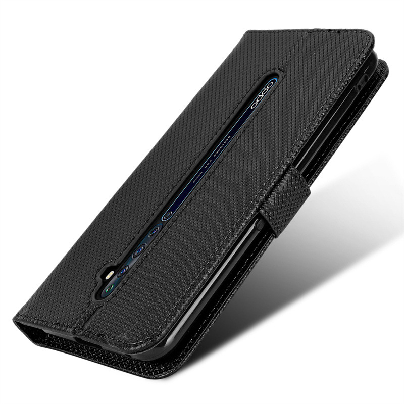 Wallet Flip Cover for OPPO Reno 2Z/Reno 2F Leather PU Phone Case Shockproof Durable Retro Case