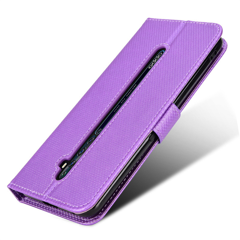 Wallet Flip Cover for OPPO Reno 2Z/Reno 2F Leather PU Phone Case Shockproof Durable Retro Case