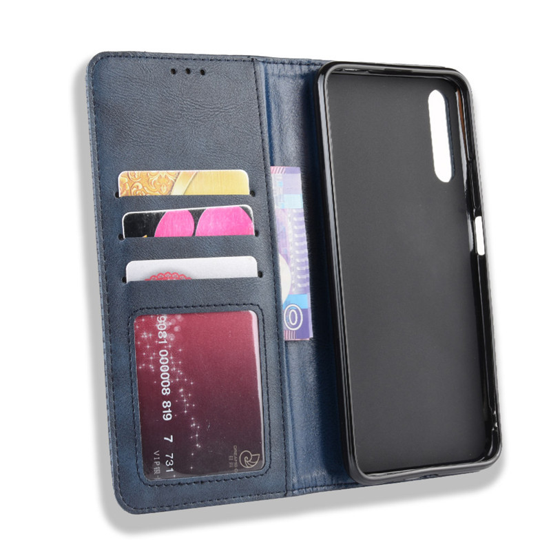 Flip Cover for Huawei Y9 Prime 2019 Y9S Y8P Y8S Y7P Y6P Honor 50 Pro Nova 9 SE Wallet Leather Phone Case Shockproof Durable Retro Case