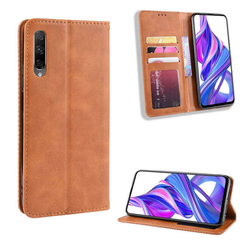 Flip Cover for Huawei Y9 Prime 2019 Y9S Y8P Y8S Y7P Y6P Honor 50 Pro Nova 9 SE Wallet Leather Phone Case Shockproof Durable Retro Case