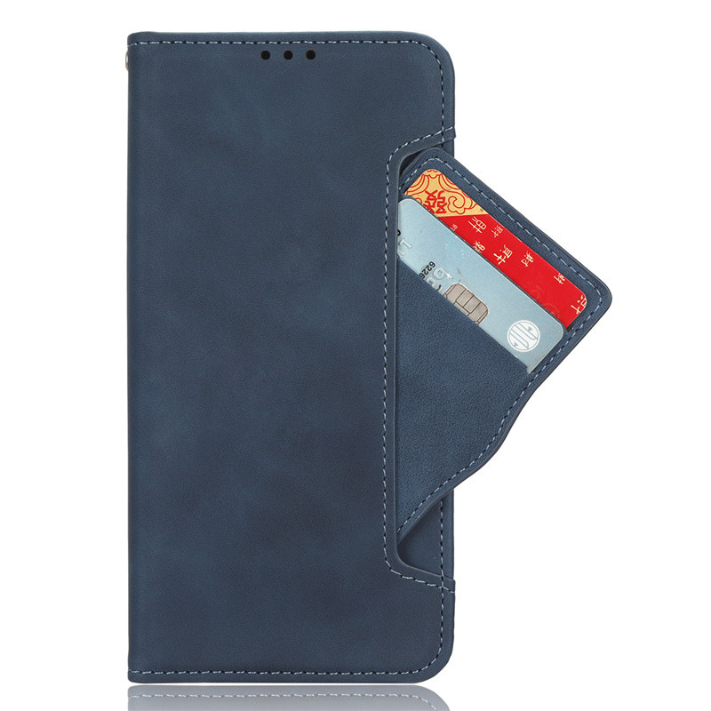 Wallet Leather Phone Case for Tecno Pop 6 Pro Shockproof Durable Retro Flip Cover