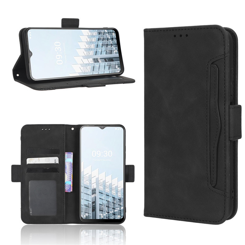 Wallet Leather Phone Case for Tecno Pop 6 Pro Shockproof Durable Retro Flip Cover