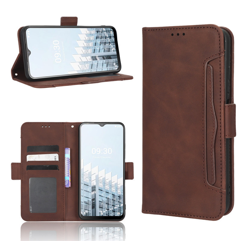 Wallet Leather Phone Case for Tecno Pop 6 Pro Shockproof Durable Retro Flip Cover