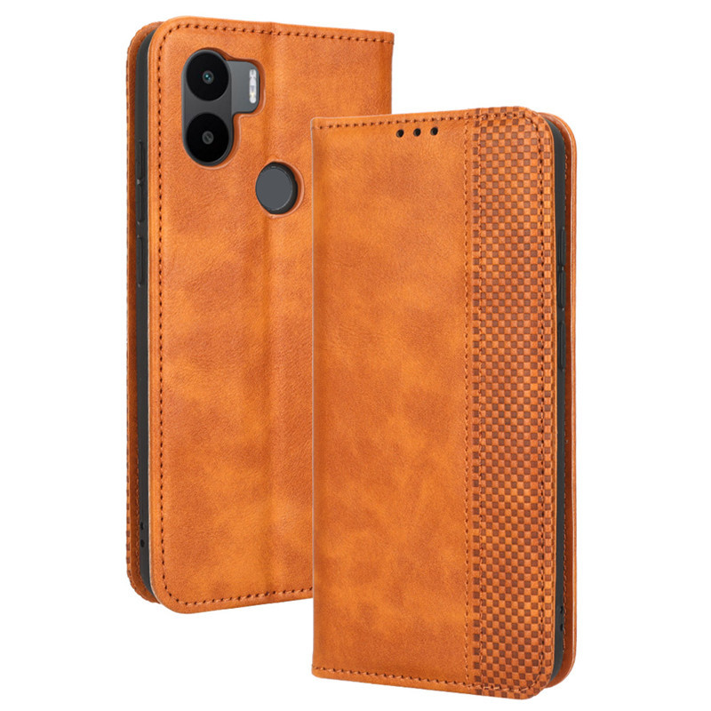 Flip Cover for Xiaomi Redmi A1,Xiaomi Redmi A1+ Plus Wallet Leather Phone Case Shockproof Durable Retro Case