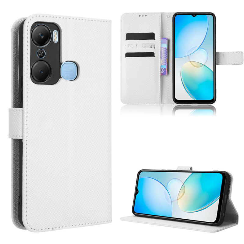 Wallet Flip Cover for Infinix Hot 12 Pro Leather PU Phone Case Shockproof Durable Retro Case
