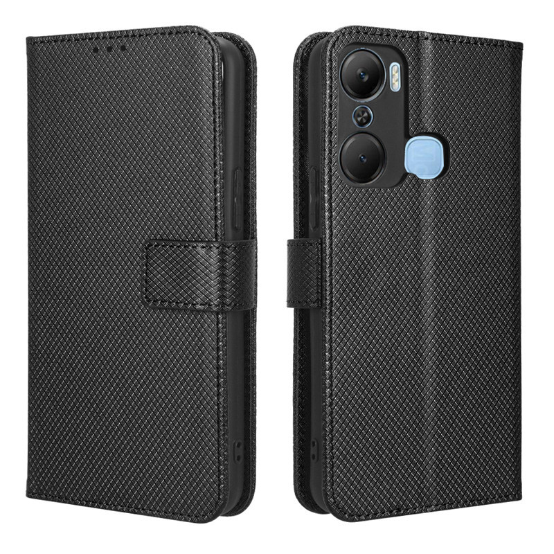 Wallet Flip Cover for Infinix Hot 12 Pro Leather PU Phone Case Shockproof Durable Retro Case