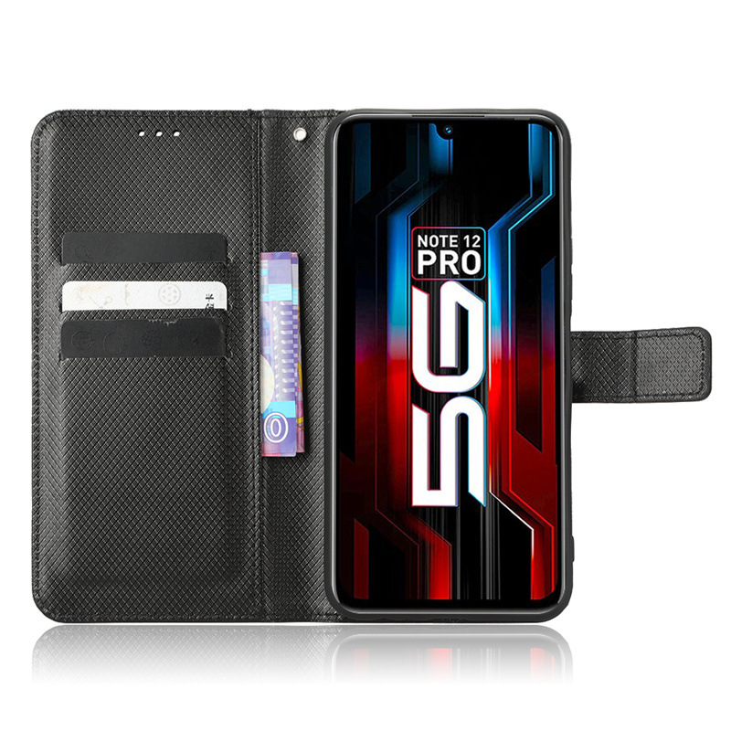 Wallet Flip Cover for Infinix Note 12 Pro 5G Leather PU Phone Case Shockproof Durable Retro Case
