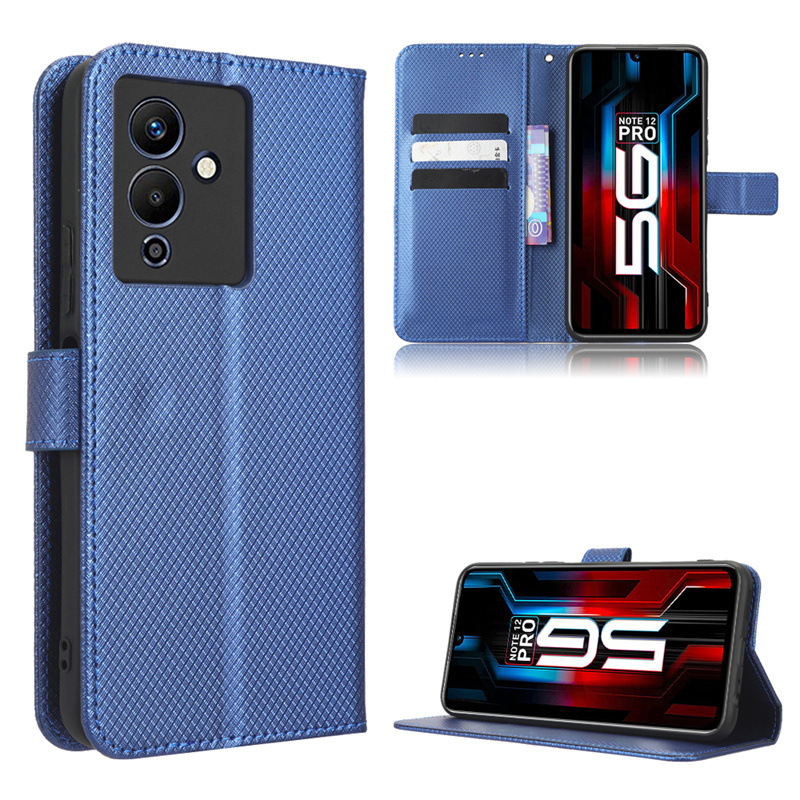 Wallet Flip Cover for Infinix Note 12 Pro 5G Leather PU Phone Case Shockproof Durable Retro Case