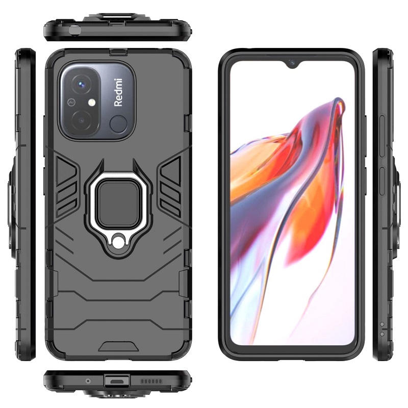 Xiaomi Redmi 12C Case,Phone Case for Xiaomi Redmi 12C [Drop-protection] with Car Magnetic Ring Holder