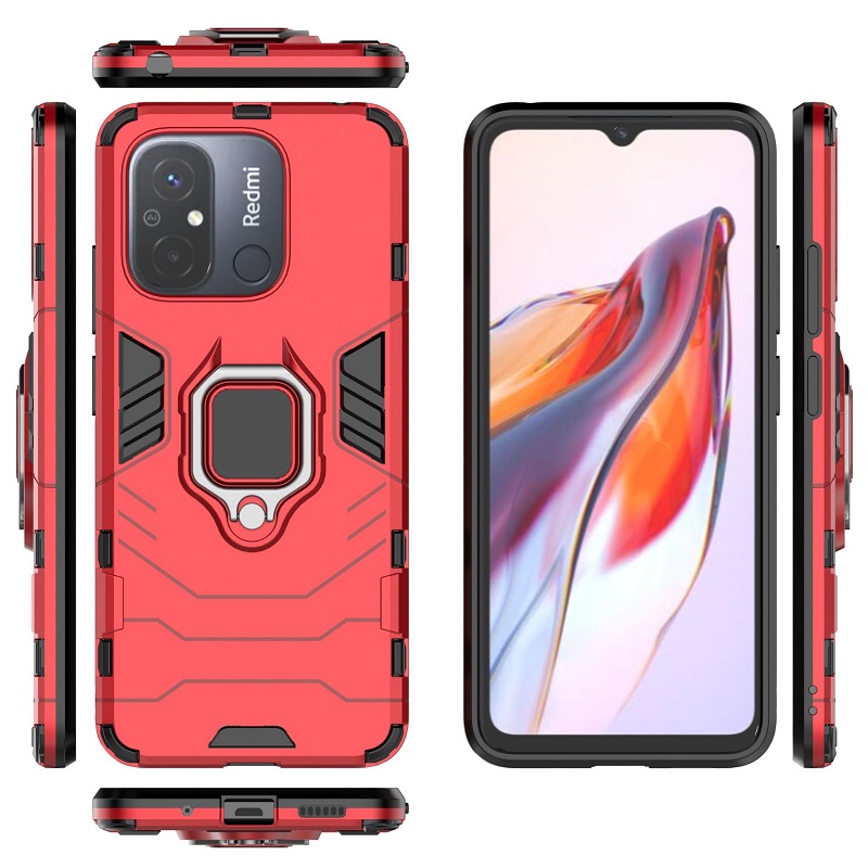 Xiaomi Redmi 12C Case,Phone Case for Xiaomi Redmi 12C [Drop-protection] with Car Magnetic Ring Holder