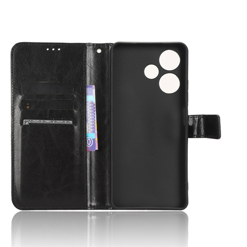 Flip Cover For Infinix Hot 30i Infinix Hot 30 Play [Flip Vintage Leather] Wallet Phone Case
