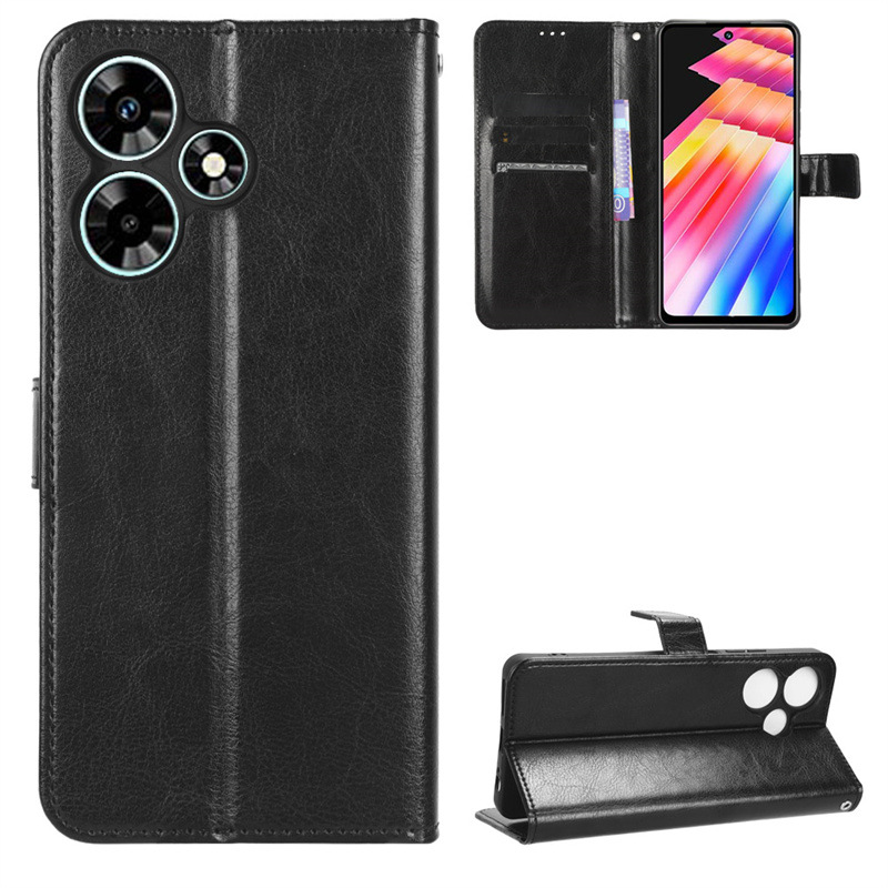Flip Cover For Infinix Hot 30i Infinix Hot 30 Play [Flip Vintage Leather] Wallet Phone Case
