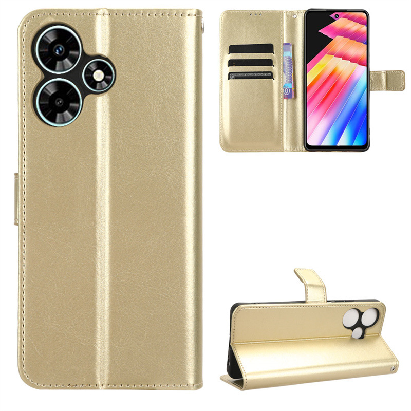 Flip Cover For Infinix Hot 30i Infinix Hot 30 Play [Flip Vintage Leather] Wallet Phone Case