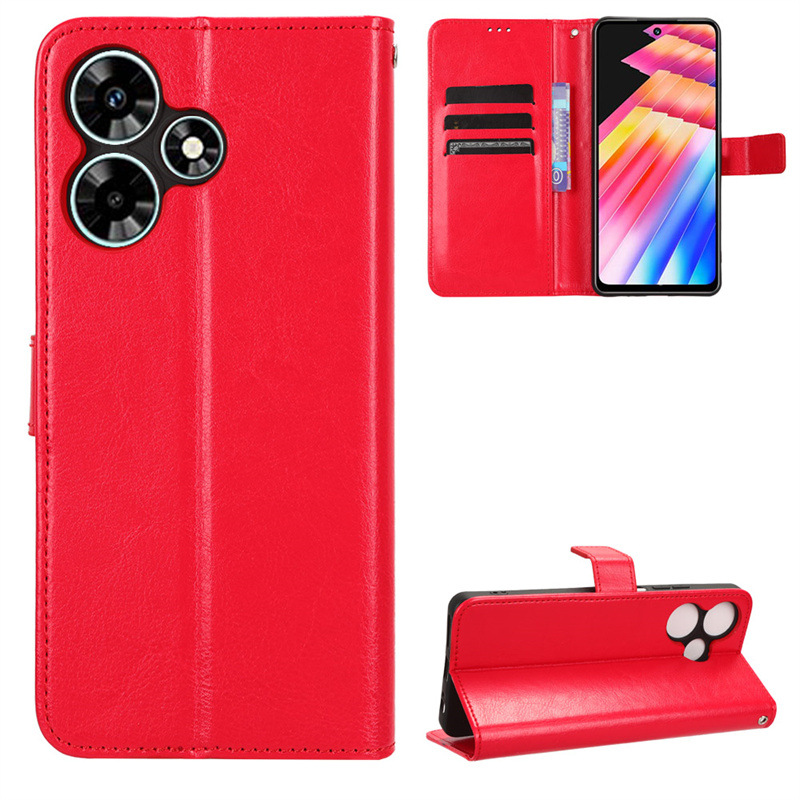 Flip Cover For Infinix Hot 30i Infinix Hot 30 Play [Flip Vintage Leather] Wallet Phone Case
