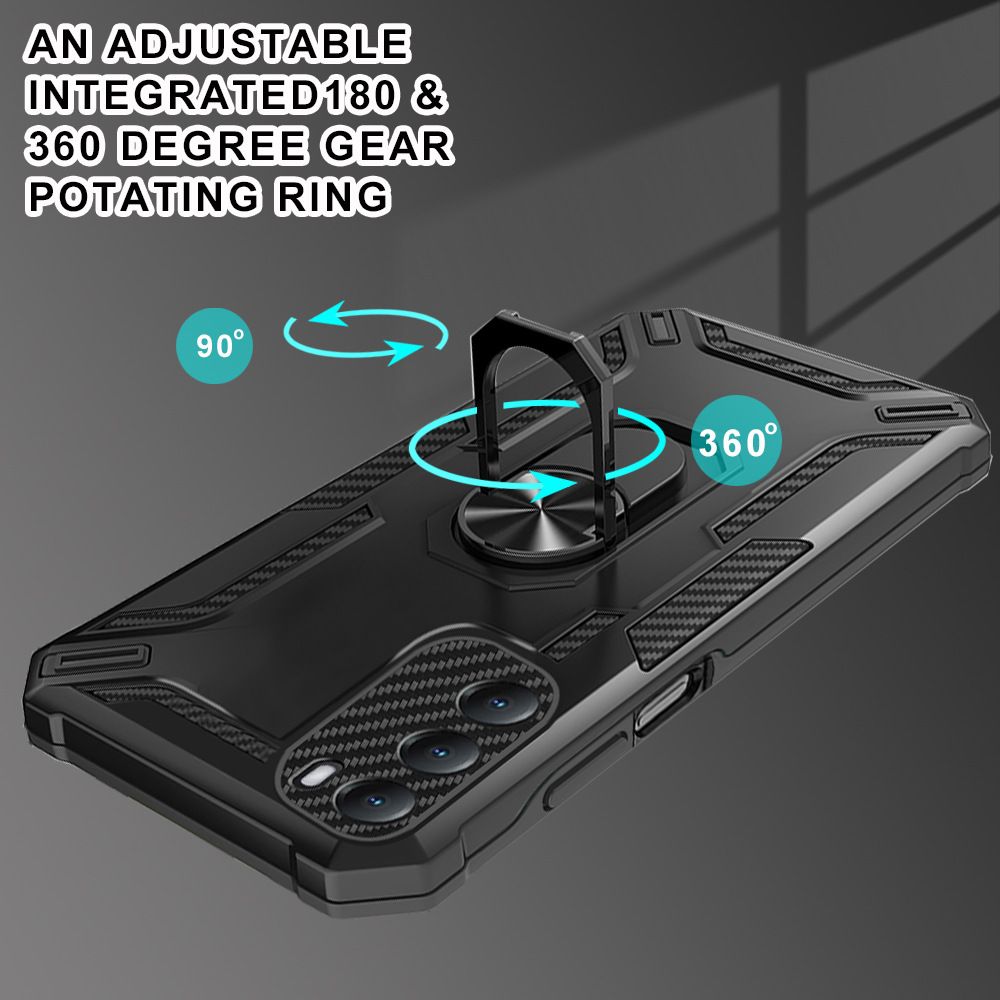 Phone Case for Motorola Moto G9 Play E7 Plus G9 Power G30 G20 G10 G60 G50 5G G60S G71 G52 G82 G71 [Drop-protection] with Car Magnetic Ring Holder