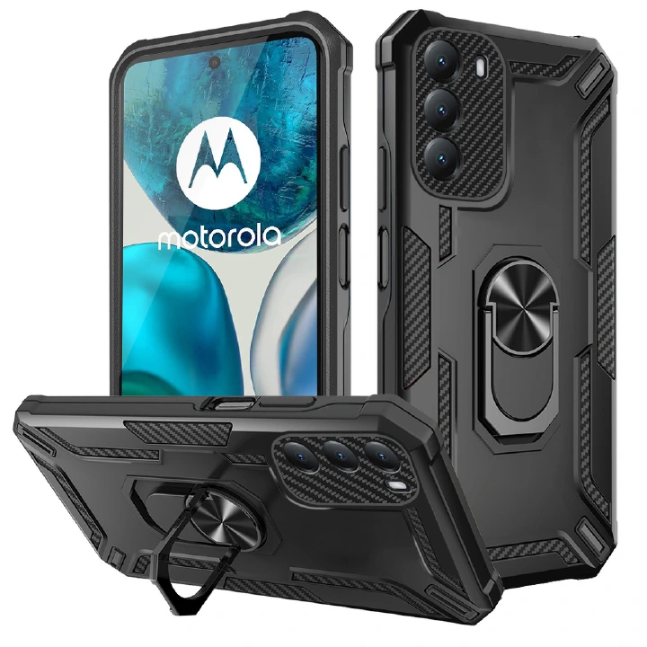 Phone Case for Motorola Moto G9 Play E7 Plus G9 Power G30 G20 G10 G60 G50 5G G60S G71 G52 G82 G71 [Drop-protection] with Car Magnetic Ring Holder