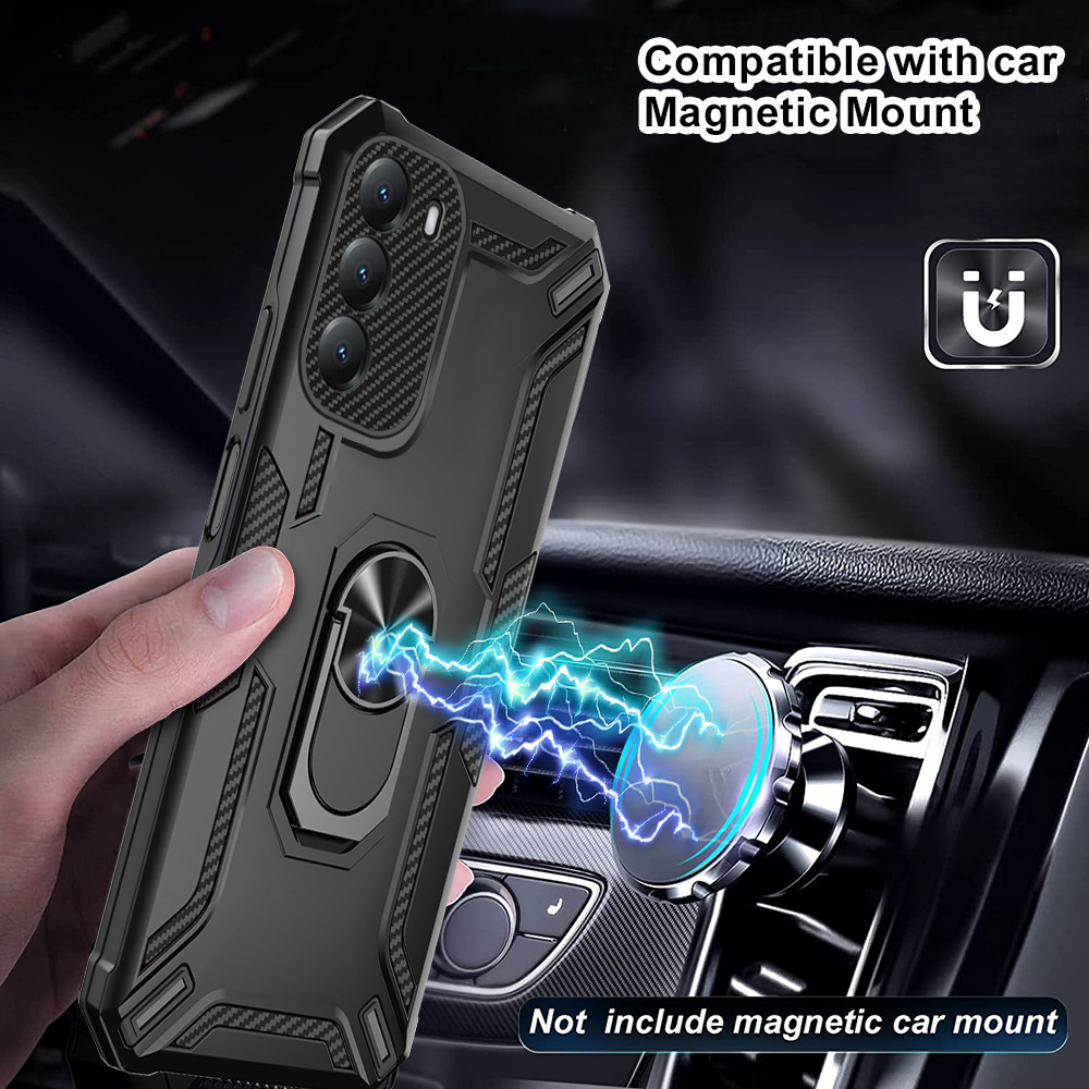 Phone Case for Motorola Moto G9 Play E7 Plus G9 Power G30 G20 G10 G60 G50 5G G60S G71 G52 G82 G71 [Drop-protection] with Car Magnetic Ring Holder