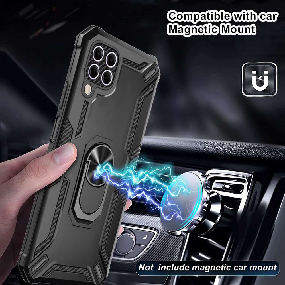 Phone Case for Huawei Nova Y90 Y61 Nova 9 7i 70 Plus Honor 50 Y9S 9X/9X Pro/P Smart Pro 2019 P30 Lite Nova 10 Pro SE [Drop-protection] with Car Magnetic Ring Holder