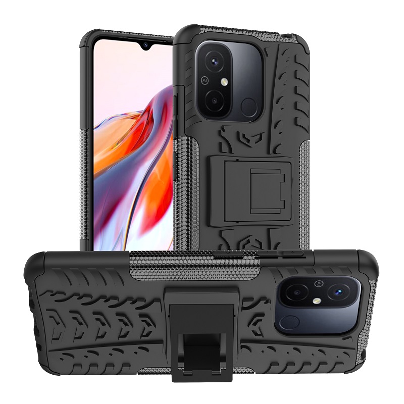Phone Case for Xiaomi Redmi 12C Poco C55 Phone Case,Military Armor Drop Tested [Heavy Duty] Case with Kickstand