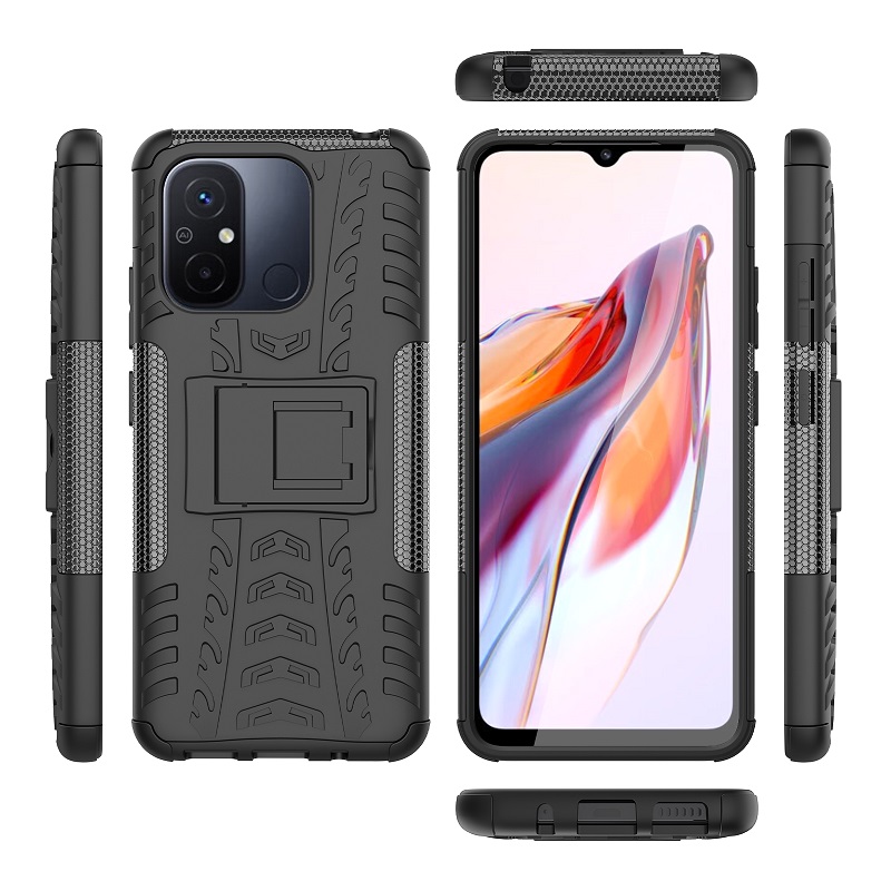 Phone Case for Xiaomi Redmi 12C Poco C55 Phone Case,Military Armor Drop Tested [Heavy Duty] Case with Kickstand